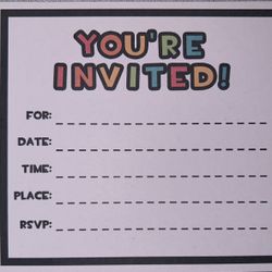 20 Game Theme Invitations 