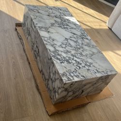 Marble Coffee Table - Viola Marble Cocktail Table - Free Delivery ✅ Genuine Marble Table