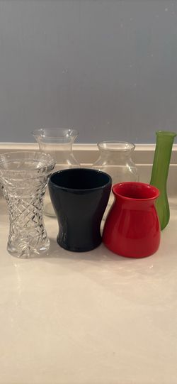Glass flower vases