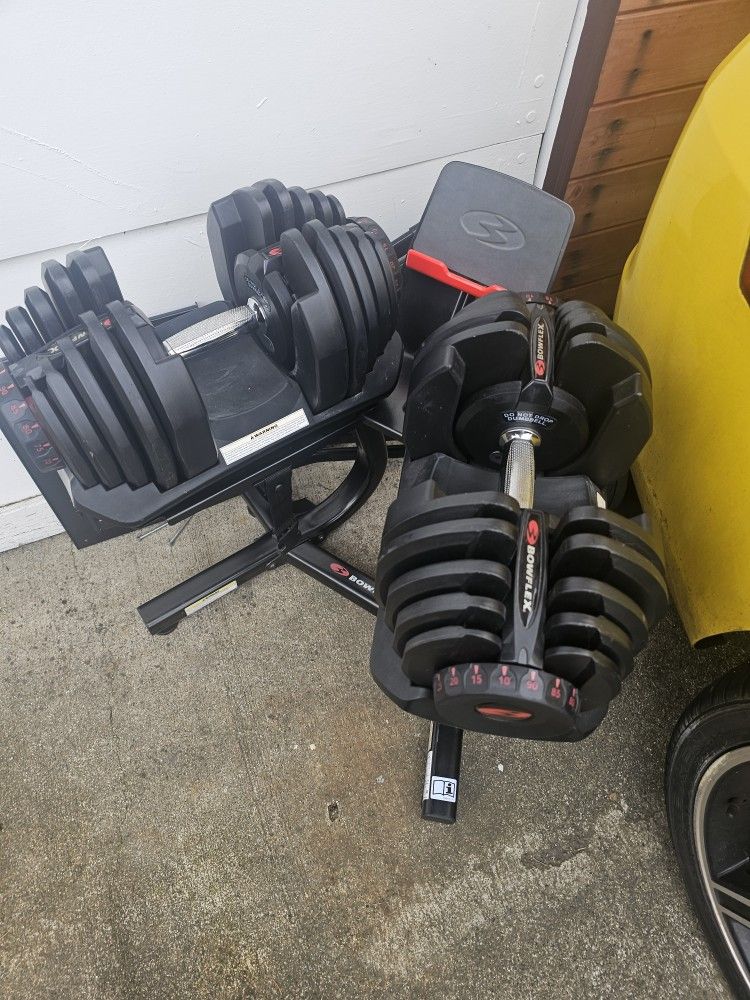 Bowflex Dumbells 10-90 With Stand