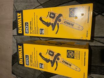 DeWalt DCCS621B 20V 12" Cordless Chainsaw – Lot of 2