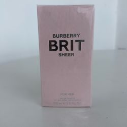 BURBERRY BRIT SHEER FOR WOMEN 3.3 Eau De Toilette Spray