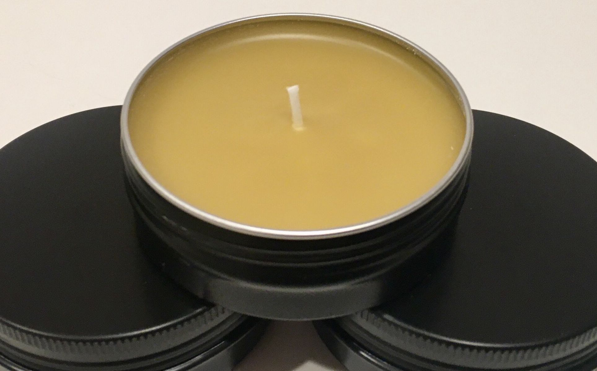100% Pure Beeswax Tin Candle Sets