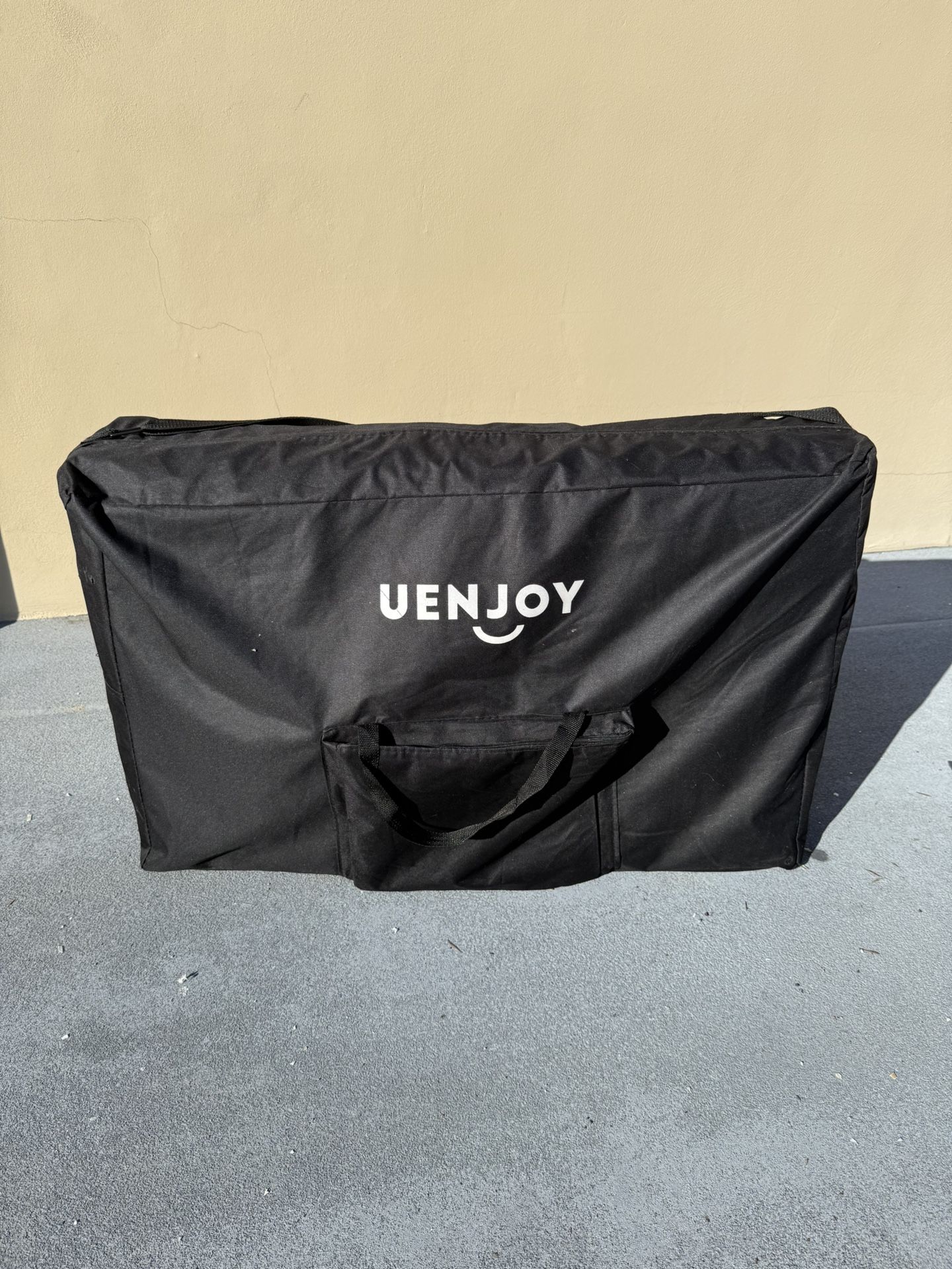 Portable Massage Table – Uenjoy – Black/Cream – With Carry Bag