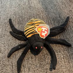 TY Beanie Baby Spinner the Spider 1996 Style 4036  Mint Condition