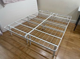 Foldable Metal Bed Frame No Tools Required, 14 Inches High, Queen, Brand New