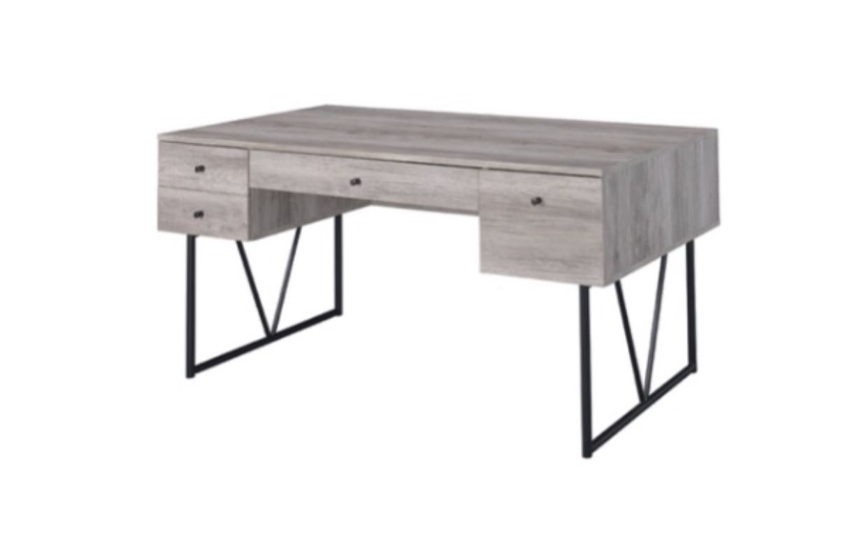 63” Gray Office Desk