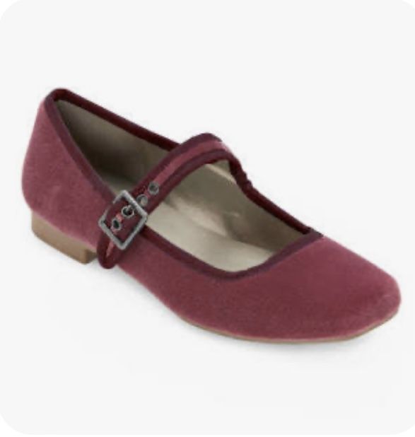 Plum Ballet Flats Shoes Sz 7.5 NEW QUICK SHIP
