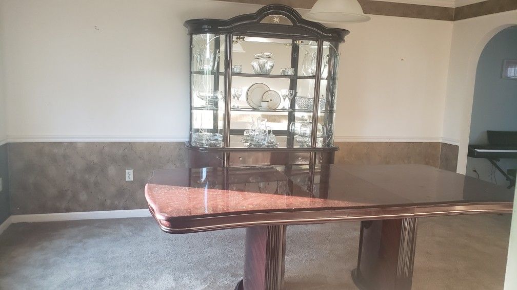 Diningroom Table and China Cabinet