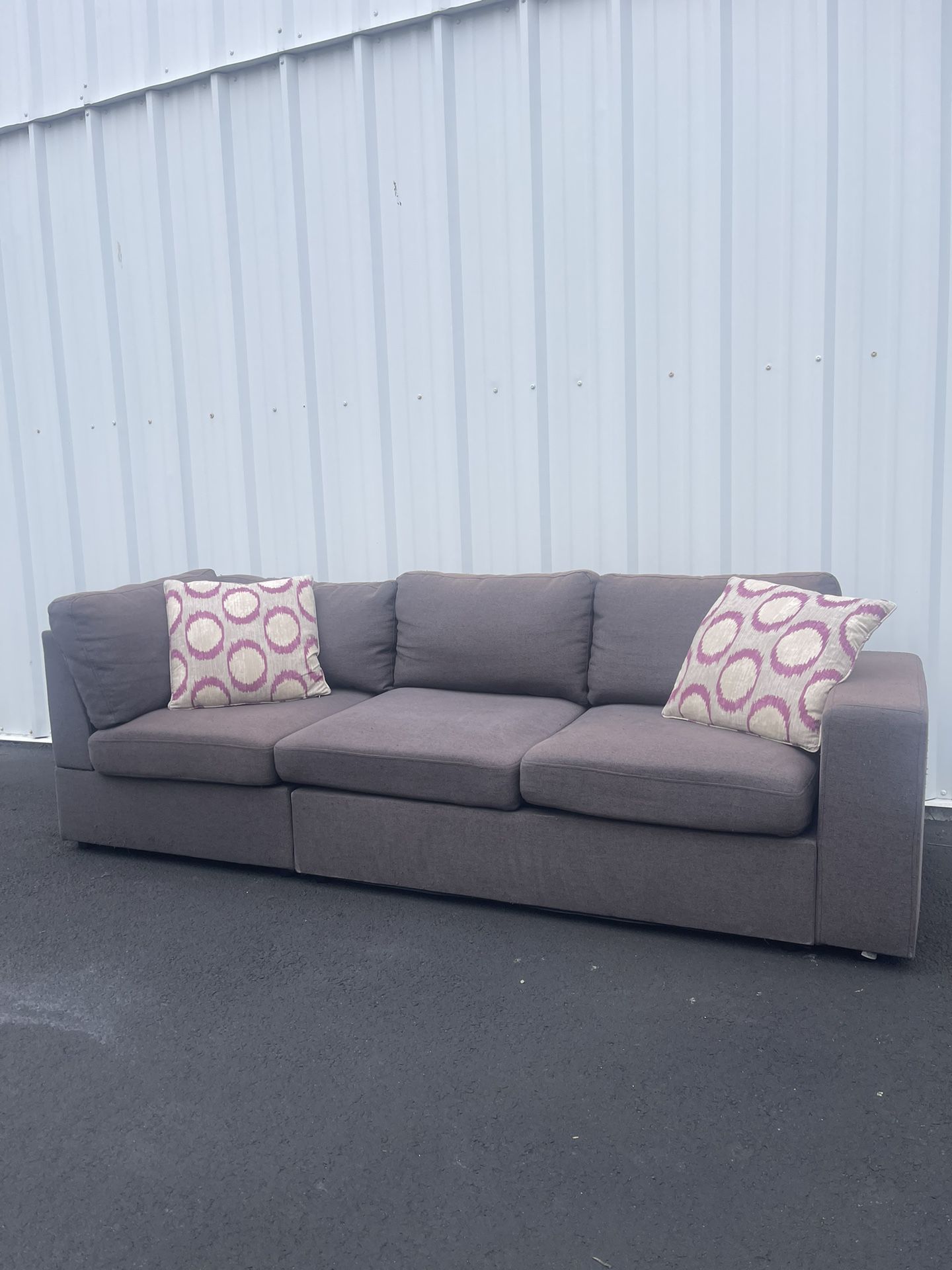 🚚FREE DELIVERY🚚3-Seat Grey 2 pieces 94” Sofa, Grey Couch