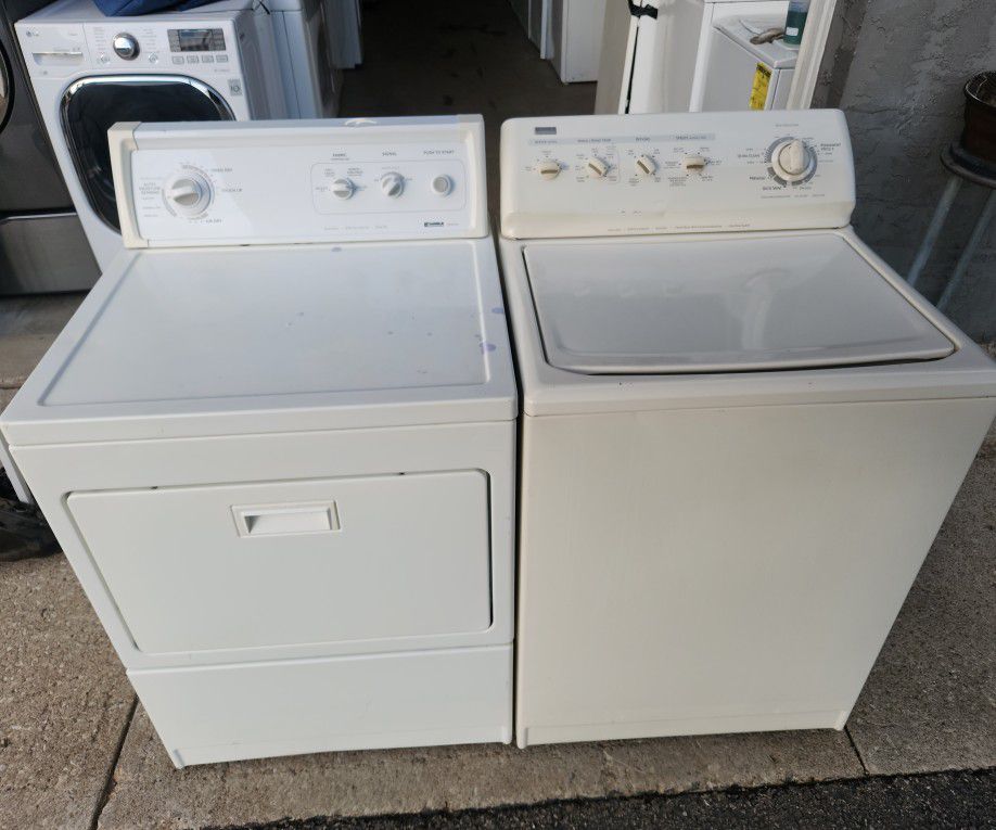 HEAVY DUTY KENMORE WASHER AND ELECTRIC DRYER DELIVERY IS AVAILABLE AND HOOK UP 60 DAYS WARRANTY 