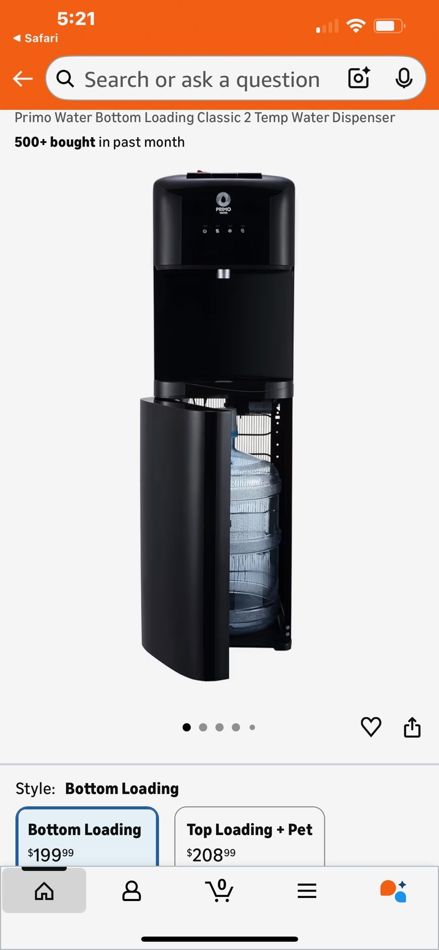 Primo Water Dispenser Bottom Loader 