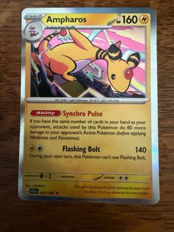 Pokémon Me04: Chaos Rising Holo Rare Ampharos 029/086