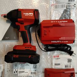 New SIW 6-AT 22-Volts 1/2 In. Cordless Brushless Impacto Wrench Kit 4.0 Lithium-ion Battery Pack Charger And Bag
