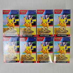 Pokemon 30th Anniversary Booster Bundle New Sealed  Lot 8