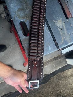 Leather belt