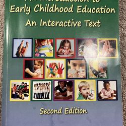 An Introduction To Early Childhood Education Book