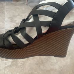 New Leather Wedge Shoes 