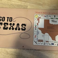 Go To Texas Board Game