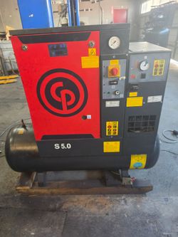 Chicago Pneumatic QRS-5.0 rotary screw air compressor.