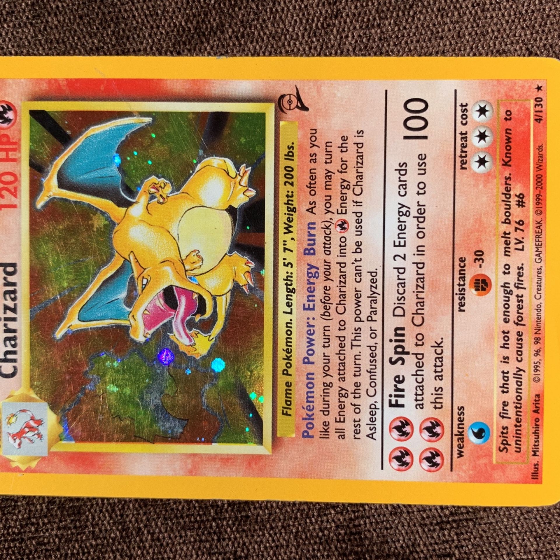 old pokemon cards charizard Card Back Energy Burn BanzaiHobby Charizard - Trading Card Game