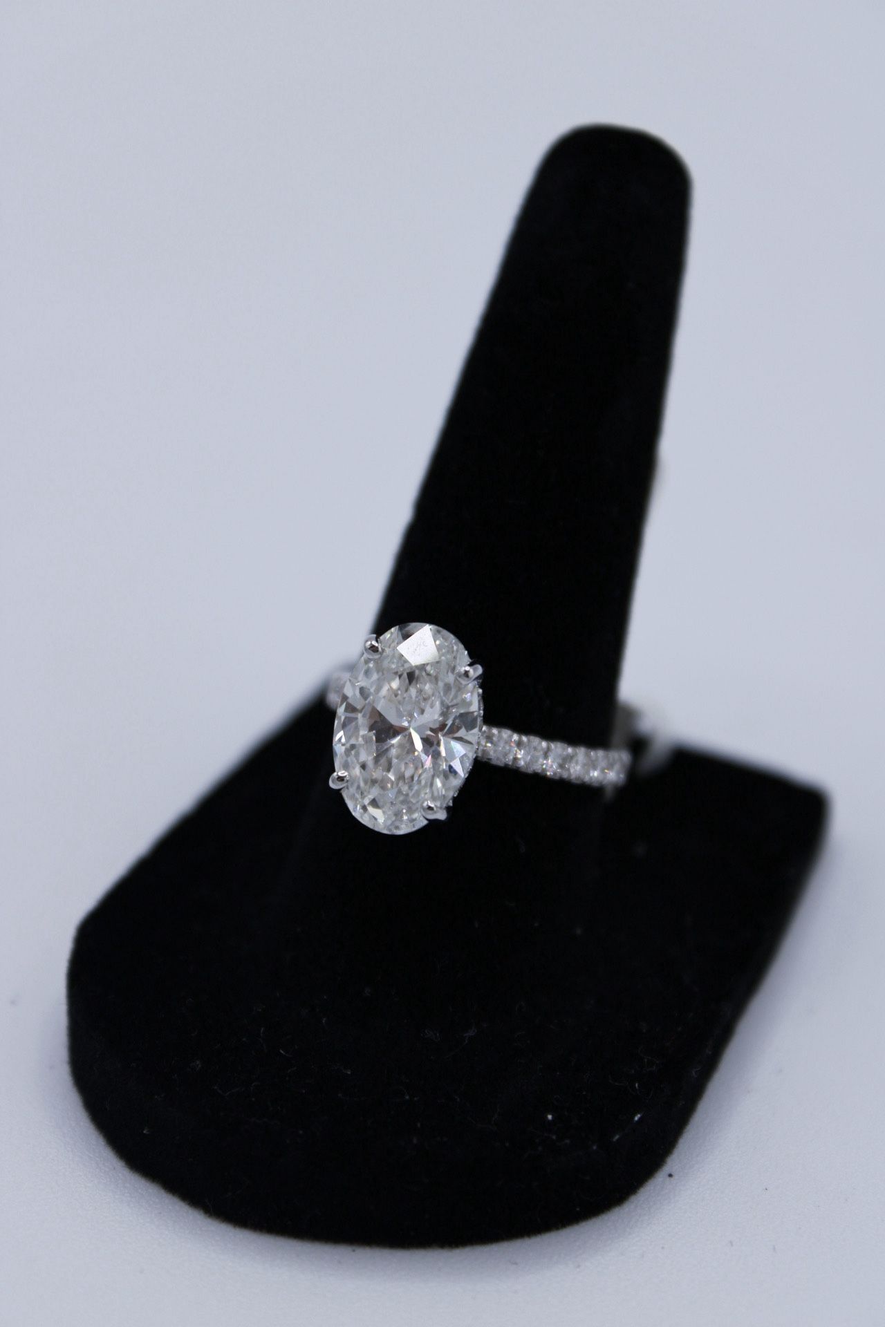 Lab Oval Diamond Ring