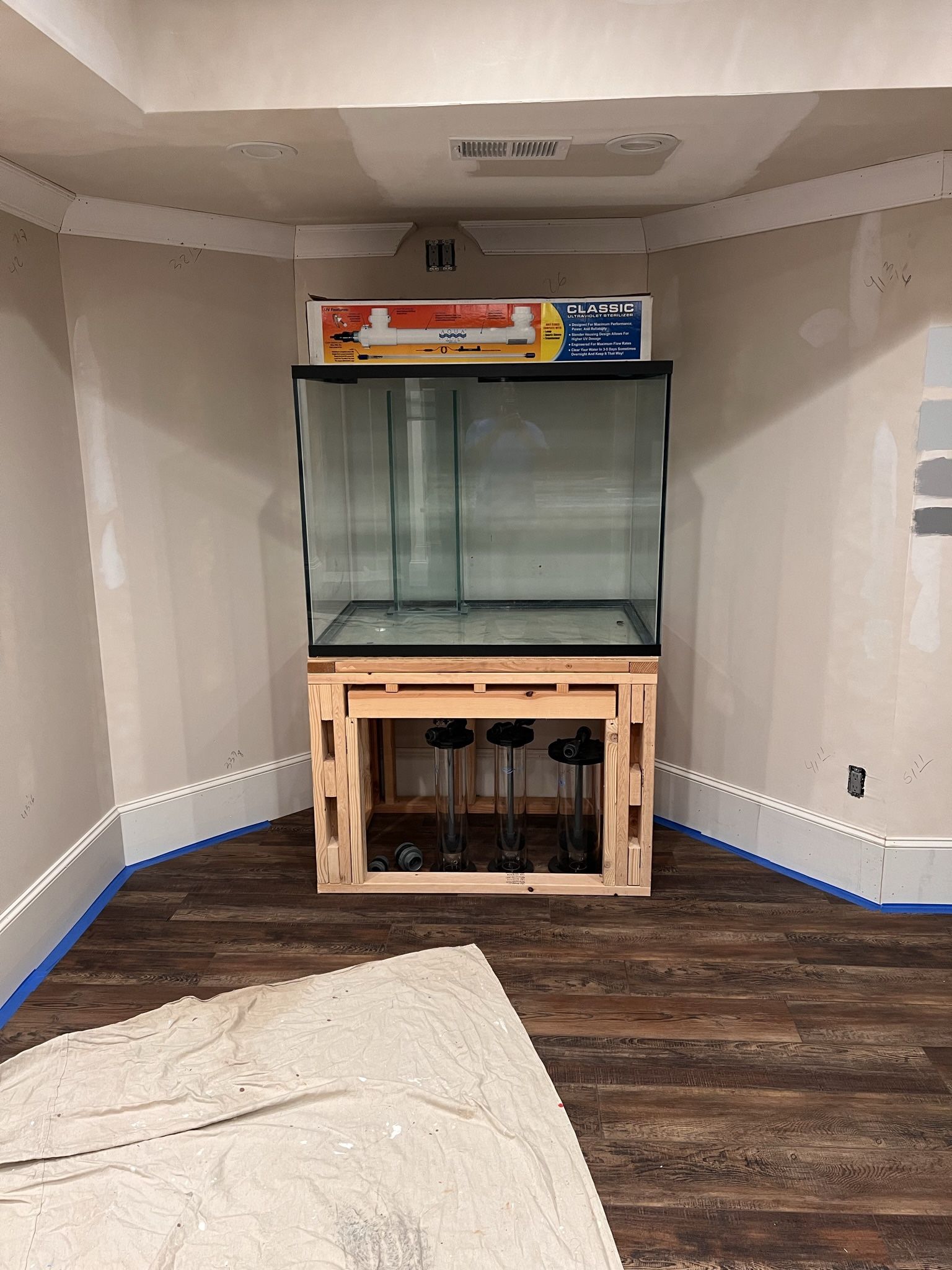 48x24x36 Custom Starphire Glass Gallon Tank With Stand