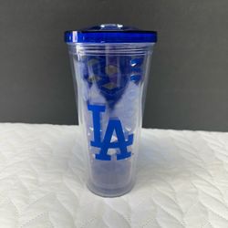 LA Dodgers Clear Insulated Tumbler with Lid