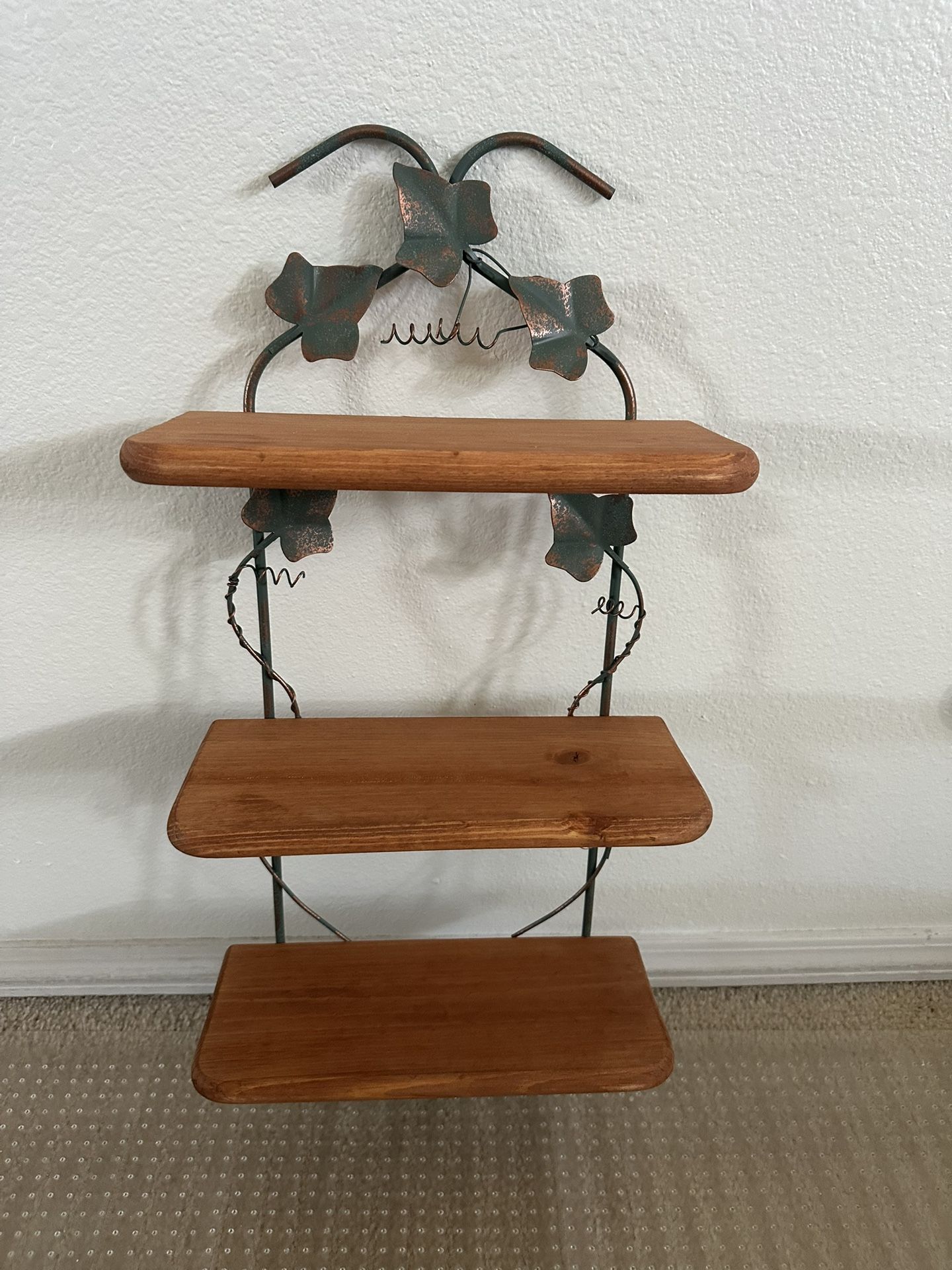 3 Tier Shelf ( Wood & Metal)
