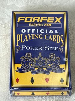 Vintage Collectable Forfex Babyliss PRO Official Poker Playing Cards/baraja De Poker 