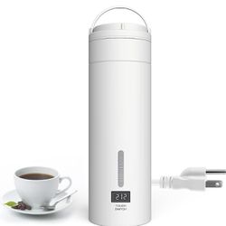 Small Portable Kettle,Water Boiler for Travel & Work with 4 Temperature Controls,Made of 304 Stainless Steel,Auto Shut Off & Boil Dry Protection