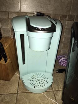 Aqua teal Keurig machine