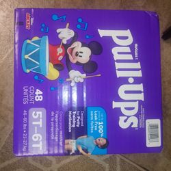 HUGGIES PULL UPS 5T-6T  48 COUNT