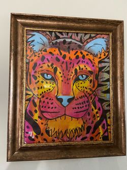 Lisa frank inspired painting