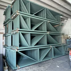 Brand new Pallet Racks Made In USA Uprights 42”x16’ Welded 3x3 Pallet Racking Forklifts For Sale