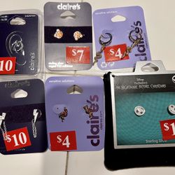 Claire’s Mixed Sterling Silver & Costume Earrings