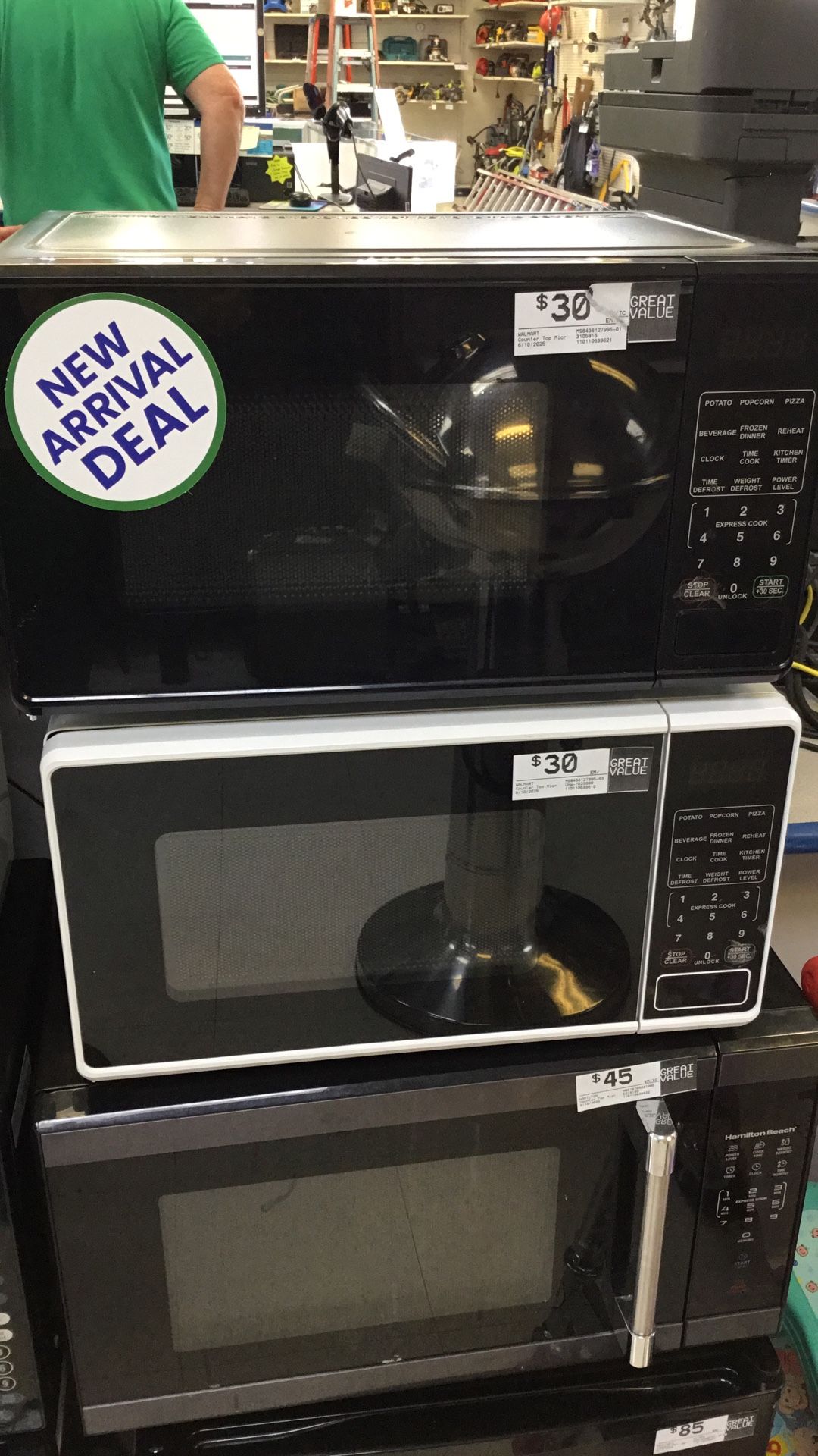 $30. Microwave
