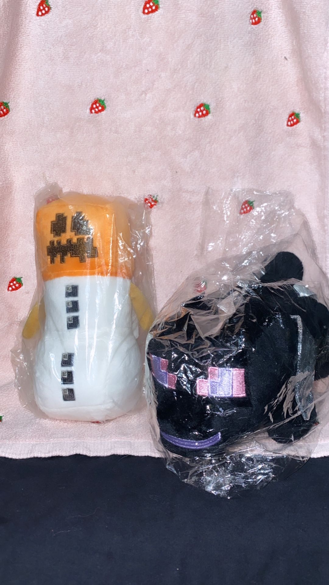 Minecraft Happy Explorer Ender Dragon & Snow Golem Plush