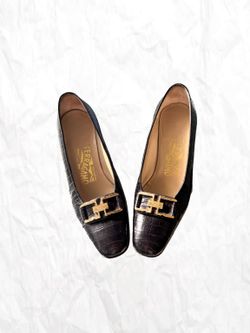 Salvatore Ferragamo Crocodile Leather Heels
