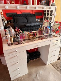 Vanity and chair