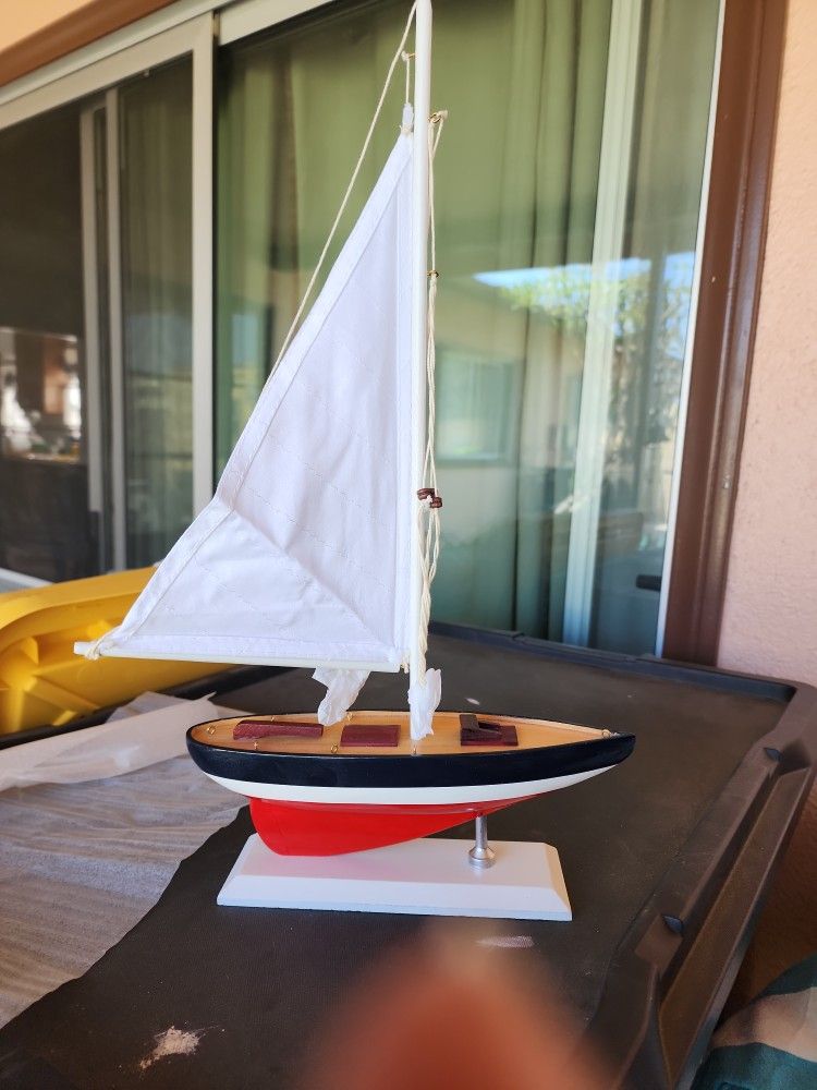 Hampton Nautical Pacific Sailer Sail Boat