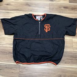 Vintage San Francisco giants windbreaker warmup shirt Men’s L