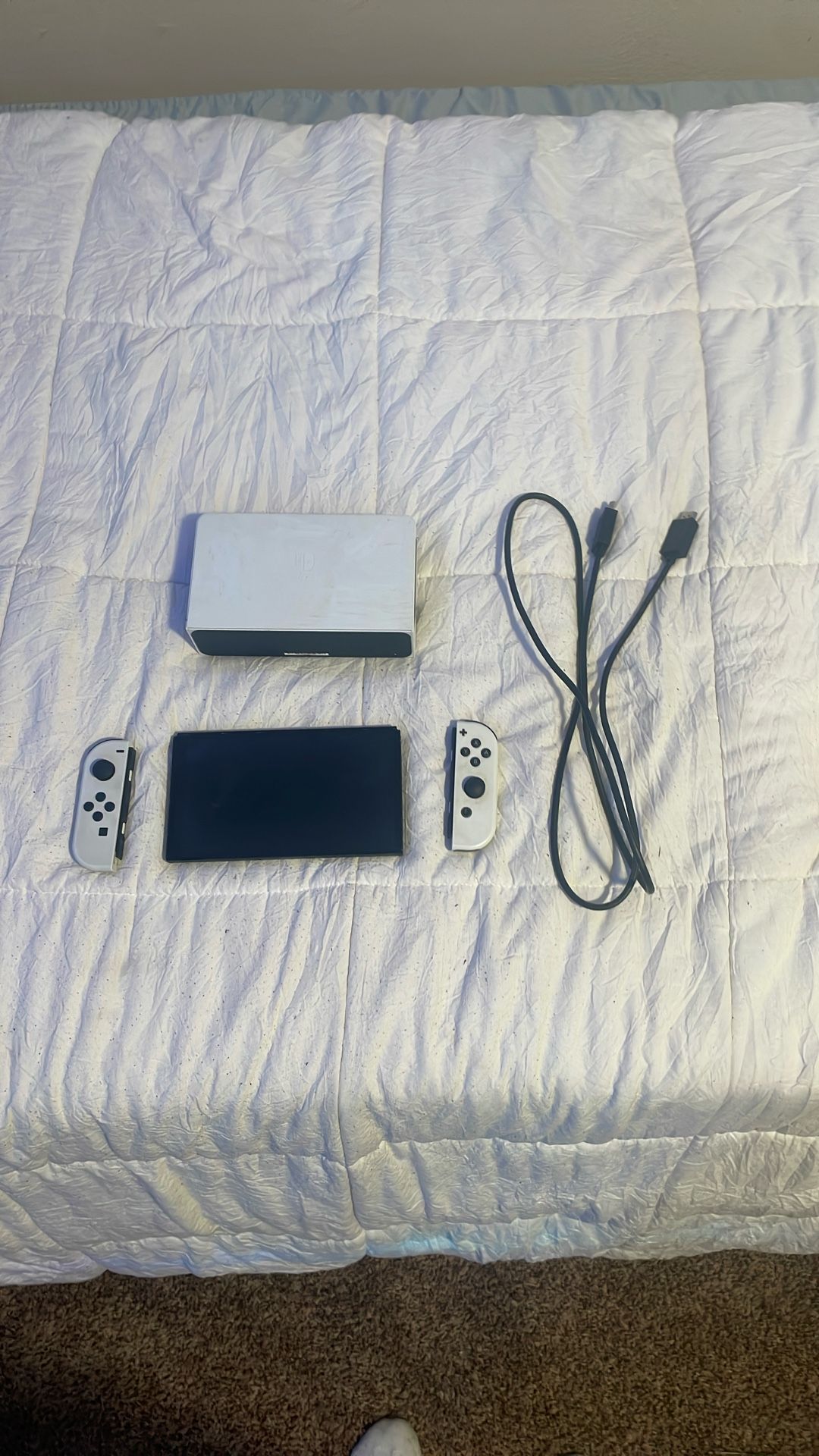 Nintendo Switch Oled With Tv Dock And HDMI Cable