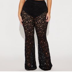 Large lace cover up pants