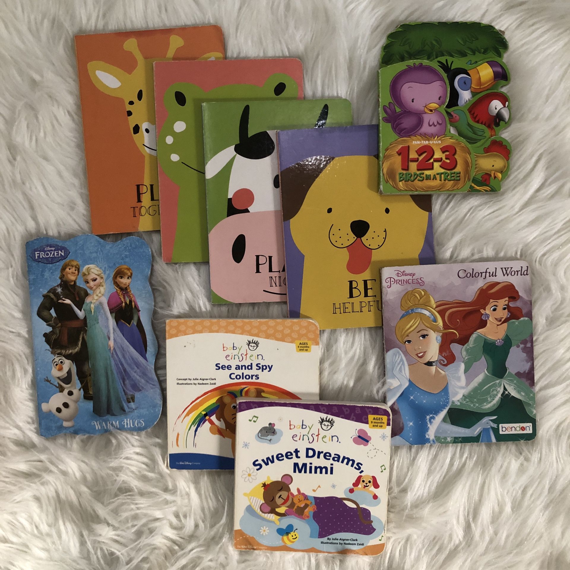 NINE assorted toddler & children’s books