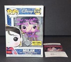 🔥 Ming-Na Wen Signed Autographed Funko Disney Diamond Hot Topic Exclusive JSA COA 🔥