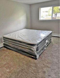 Everything Must Go - Never Used All Sizes mattress with Box Spring For Sale - ASAP