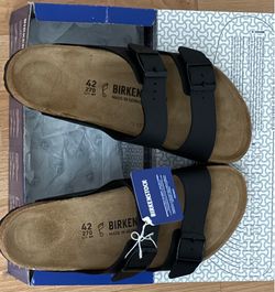 New Black Birkenstock Arizona Sandals