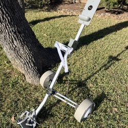 Gold Eagle Folding Golf Push Cart Caddy – Smooth Roll, Easy Fold, Trunk Ready