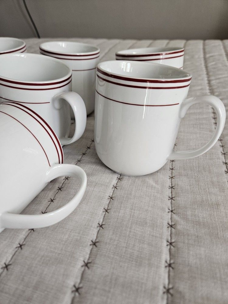 8  Tazas   De  Porcelain 